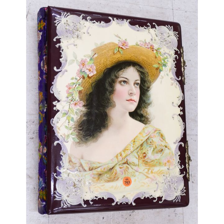 Victorian Celluloid Cabinet Card Album- some photographs