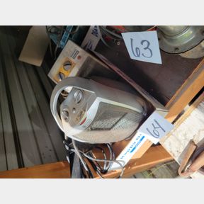 Pair of small personal heaters and electric vacuum