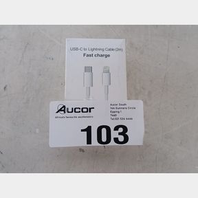 LIGHTNING TO USB TYPE-C FAST CHARGING CABLE FOR IPHONE DEVICES 2M -(FAULTY)