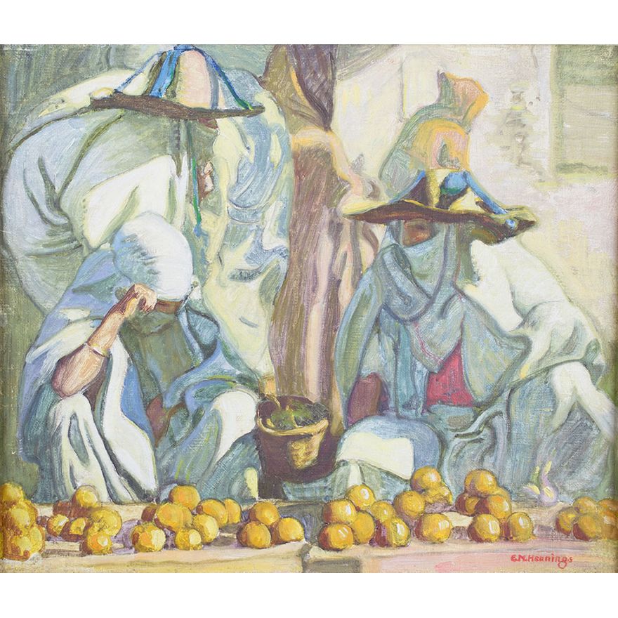 E. Martin Hennings (1886-1956), Moroccan Market