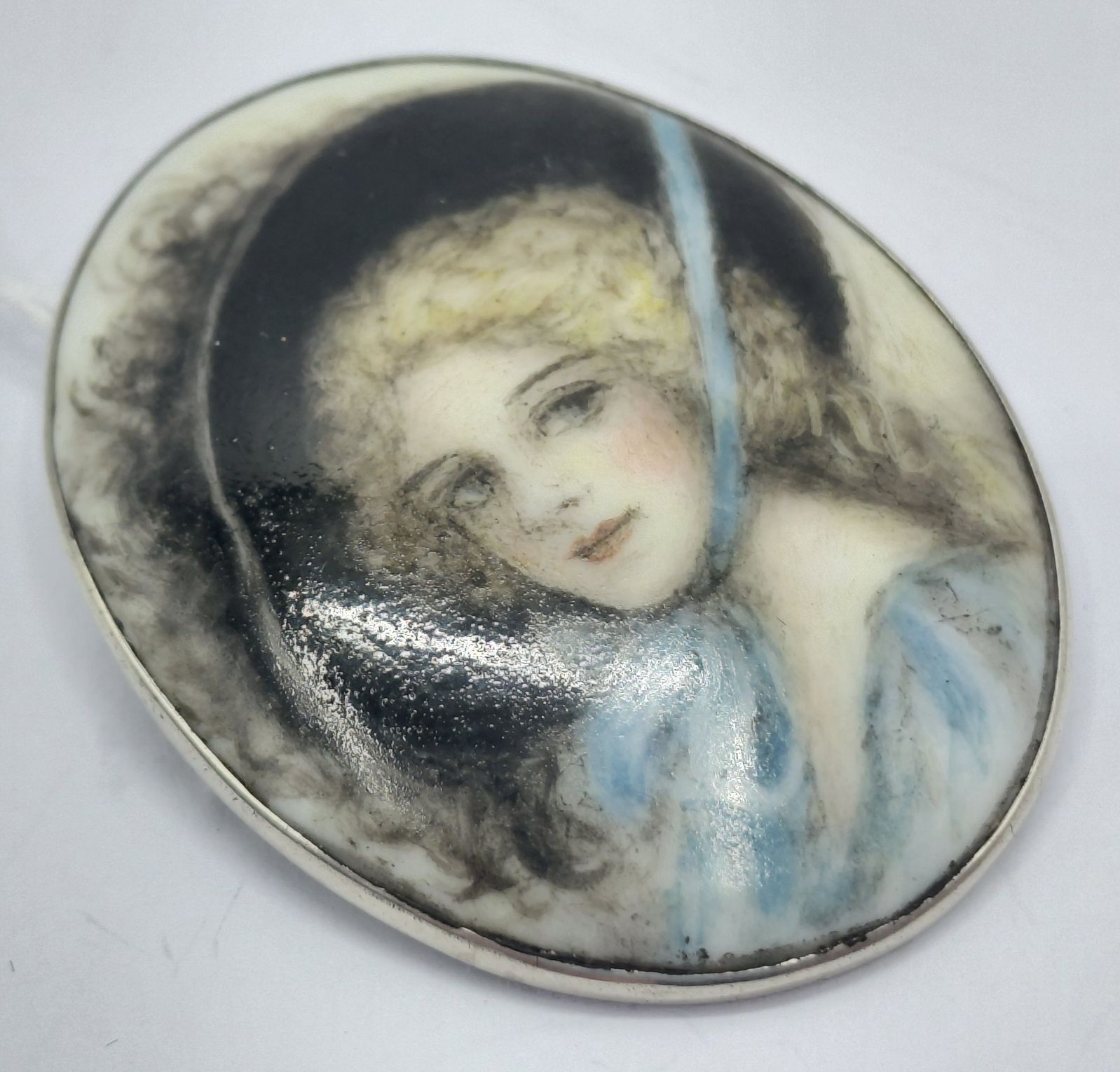 Australian Hand Painted Brooch
