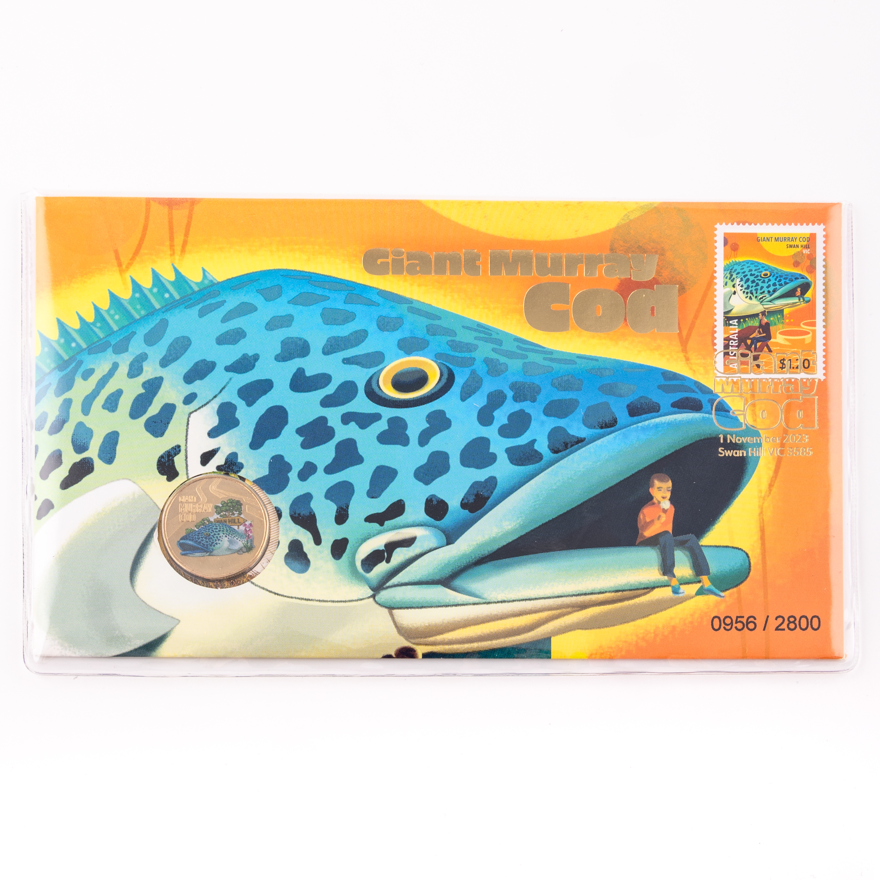 Elizabeth II, Giant Murray Cod PNC, One Dollar, 2023, UNC