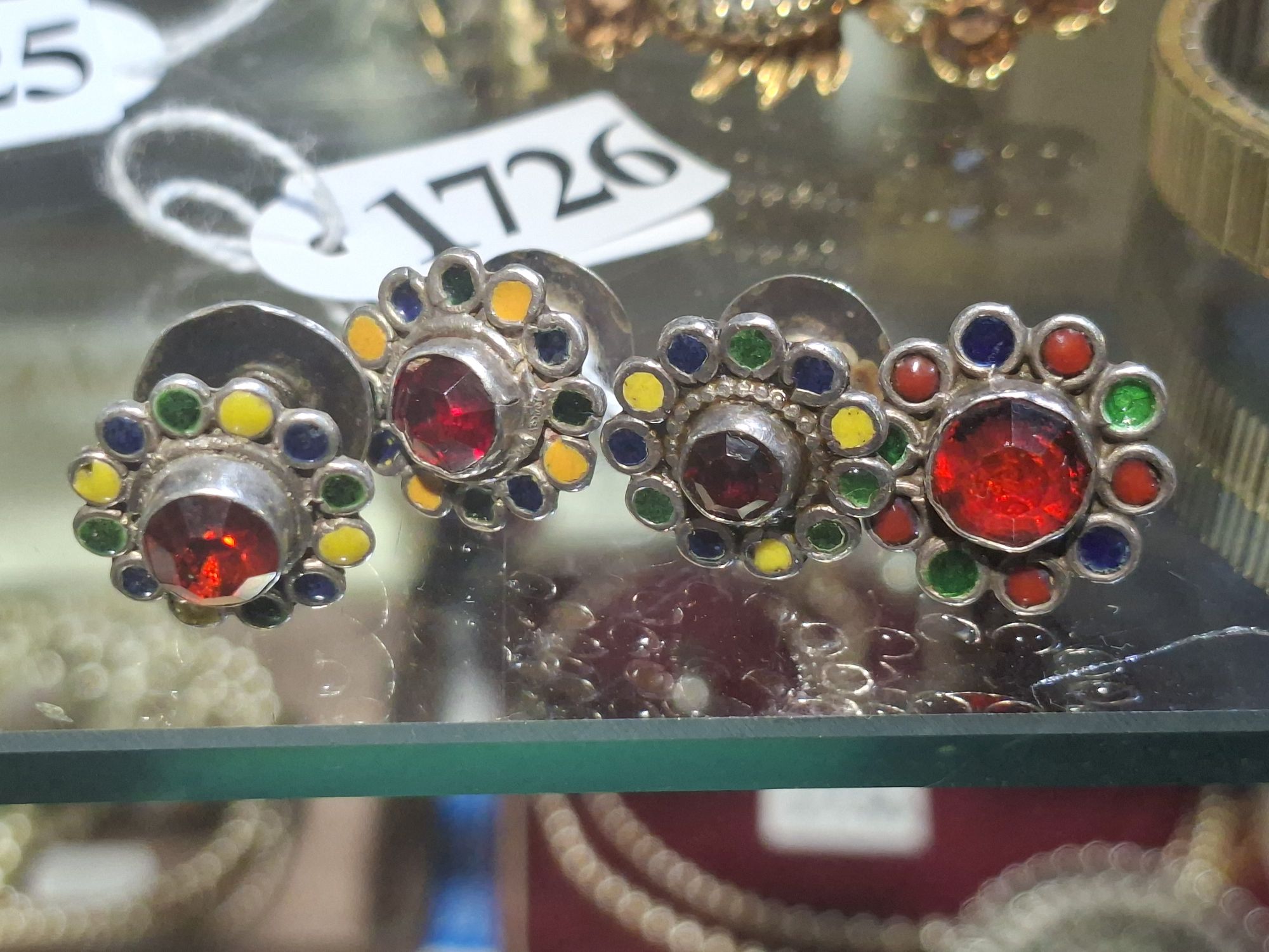 Two Pairs Of Fancy Cufflink Studs