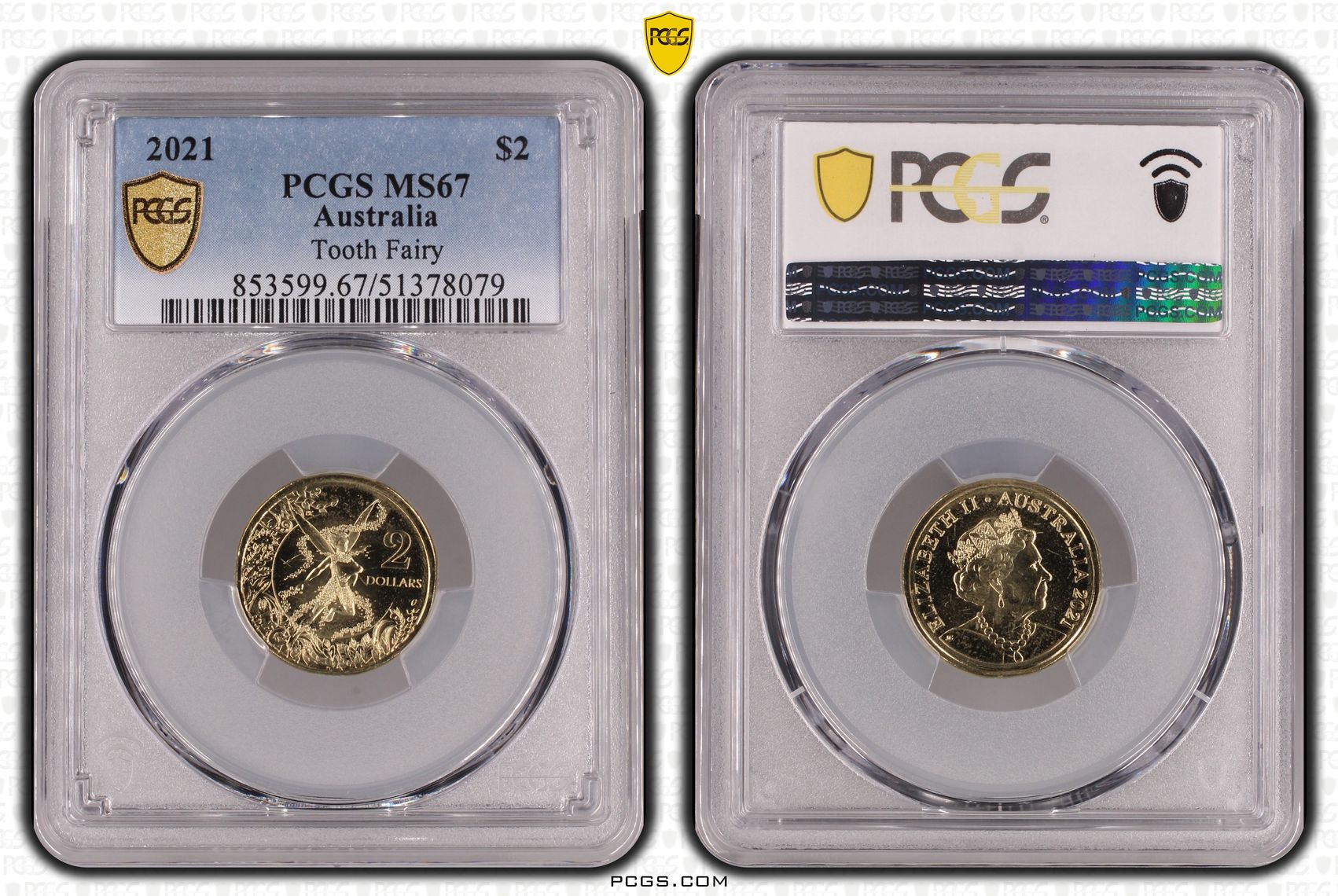 Tooth Fairy, Two Dollar, 2021, PCGS MS67