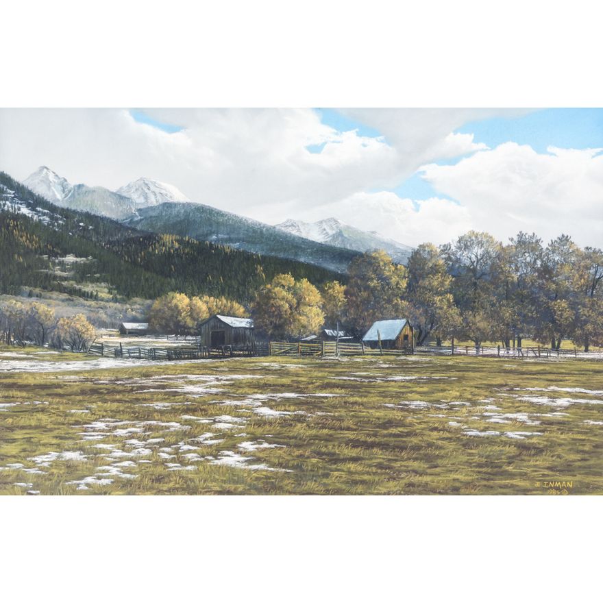 Jerry Inman ''Homestead'' 1985 Pastel