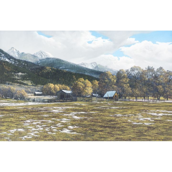 Jerry Inman ''Homestead'' 1985 Pastel