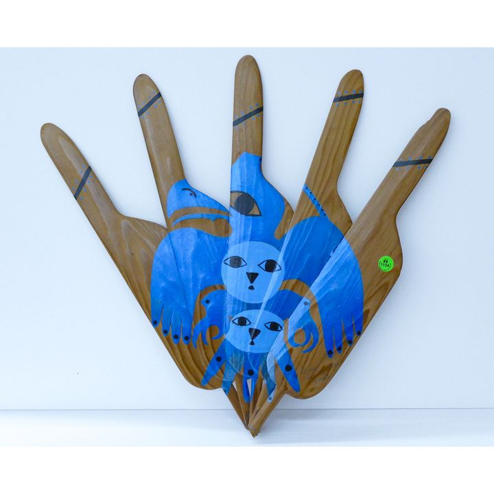 Rose Runningwater Cedar Raven Feather Plaque 19''x20''