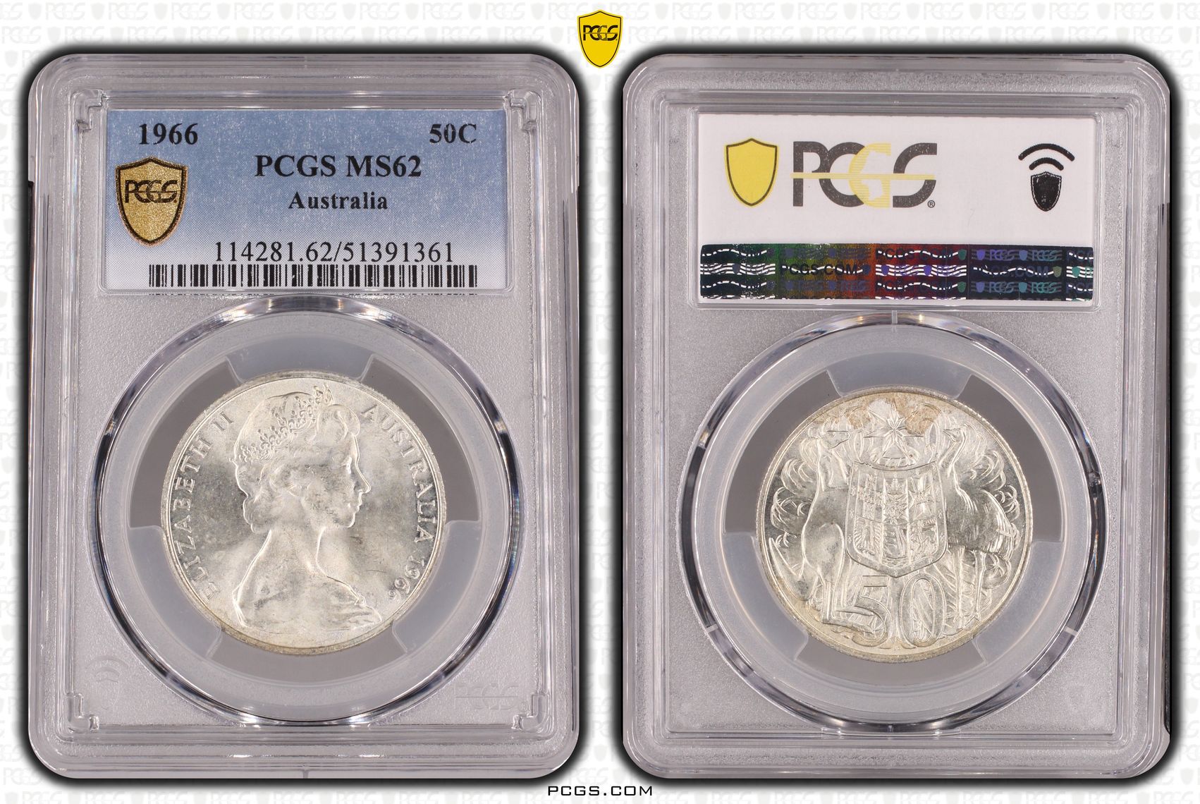 Fifty Cent, 1966, PCGS MS62
