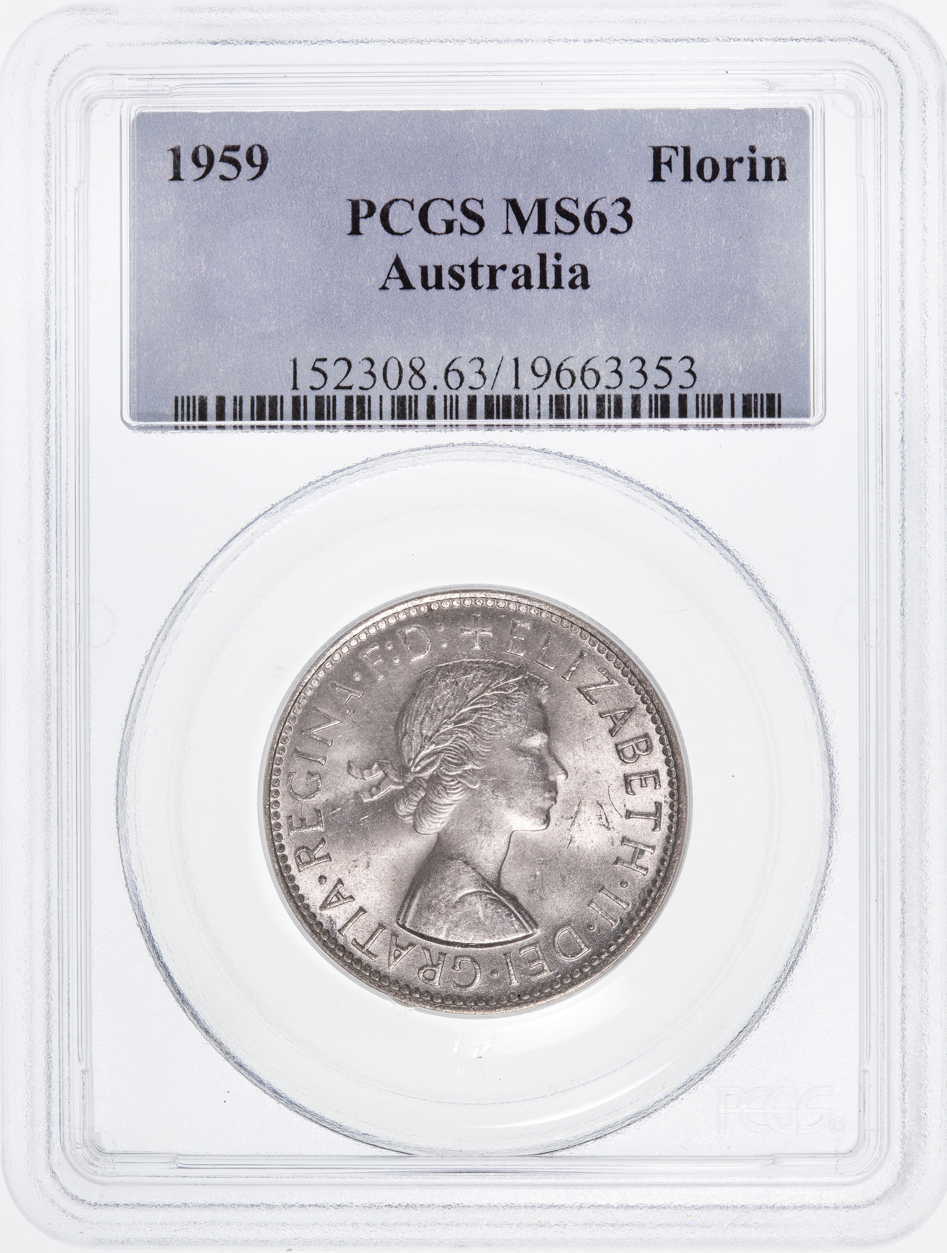 Florin, 1959(m), PCGS MS63