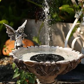 Solar Bird Bath Fountain Pump with 6 Nozzles |