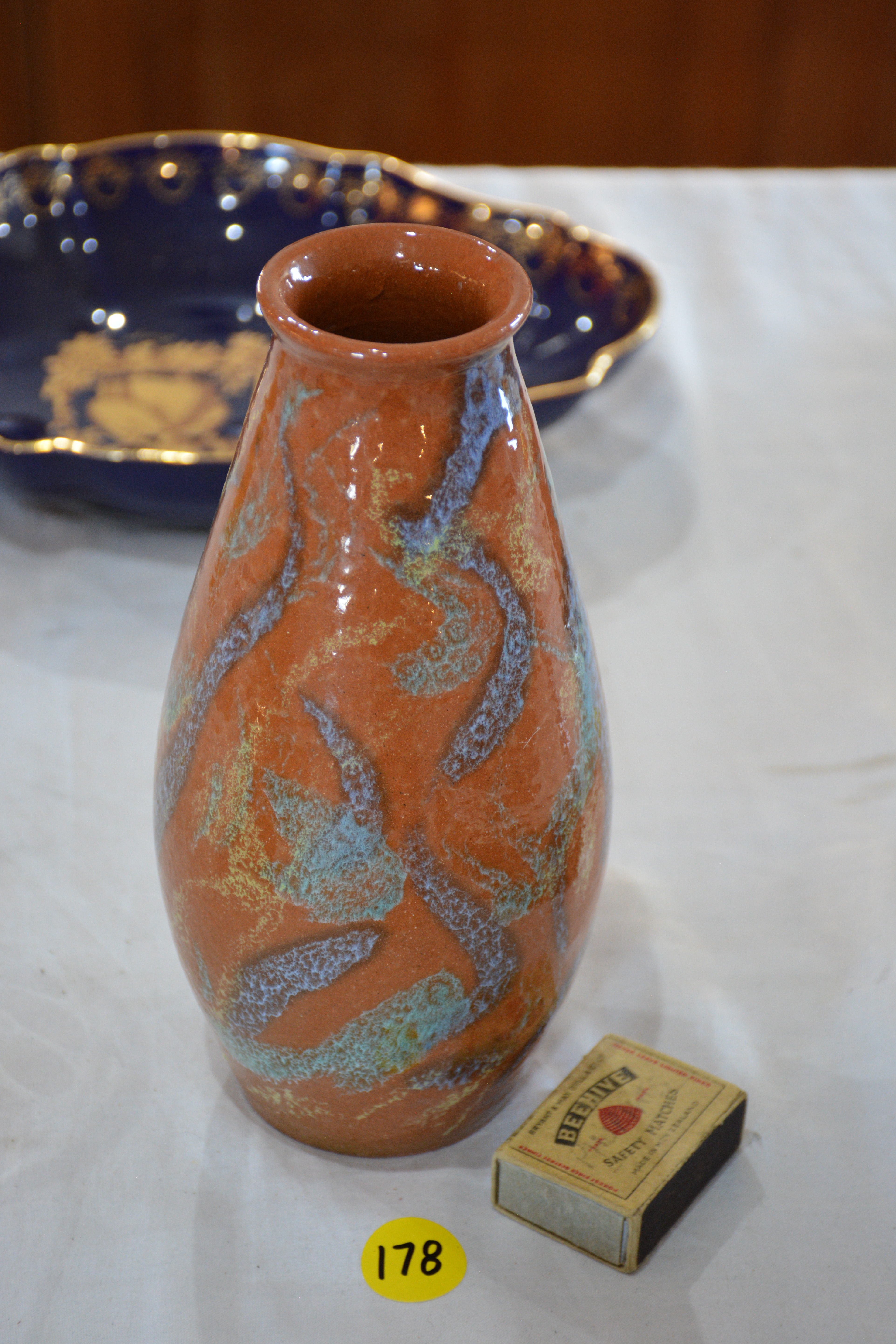 Quality Glazed Ceramic Vase — sold at auction in New Zealand for $10