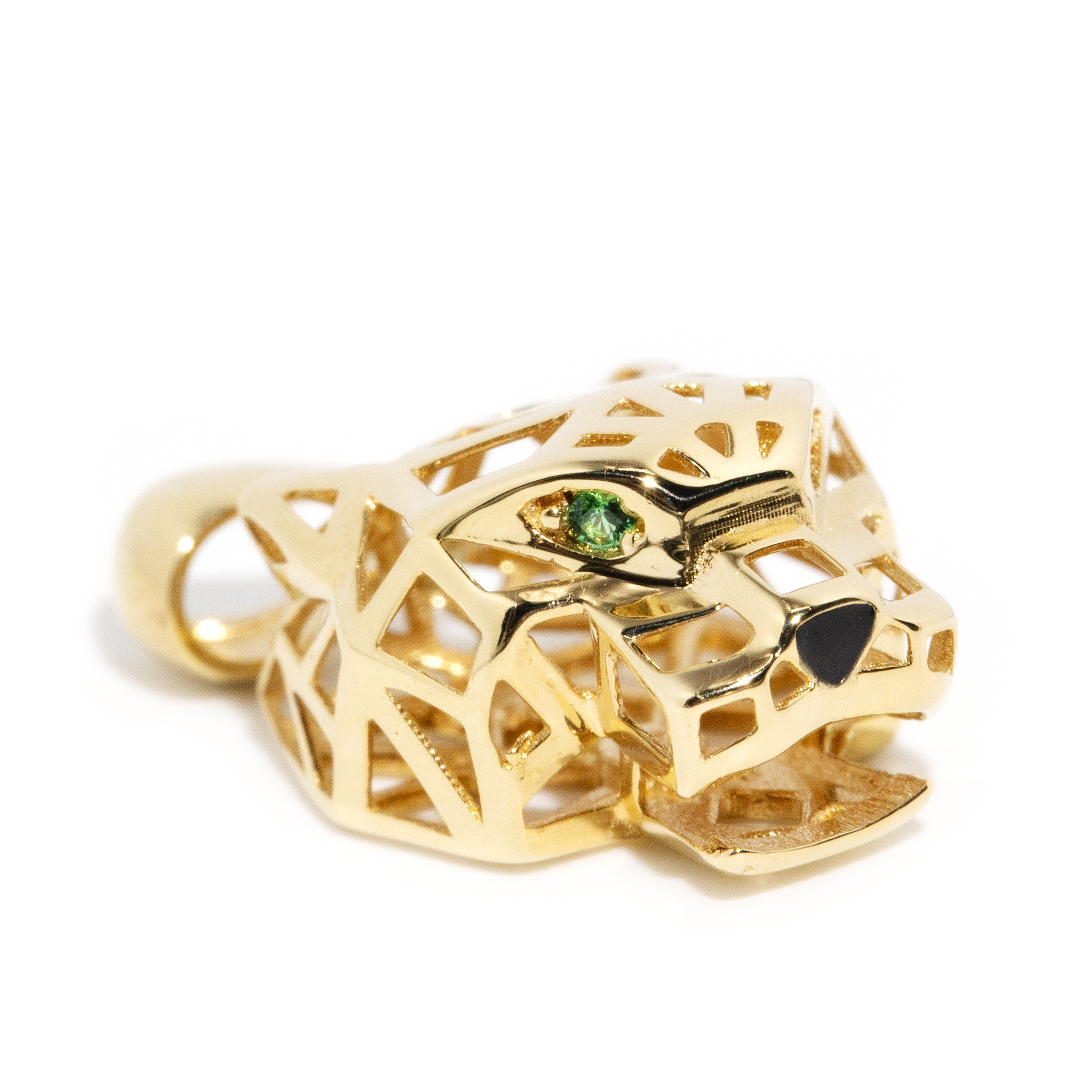 18 Carat Yellow Gold Panther Pendant