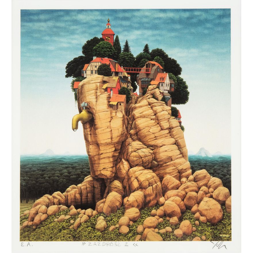 Jacek Yerka | Zazdrość 2, 1990