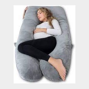 U-Shaped Full Body Pregnancy Pillow -Grey | SJ 51499/8427 B8 (S3)
