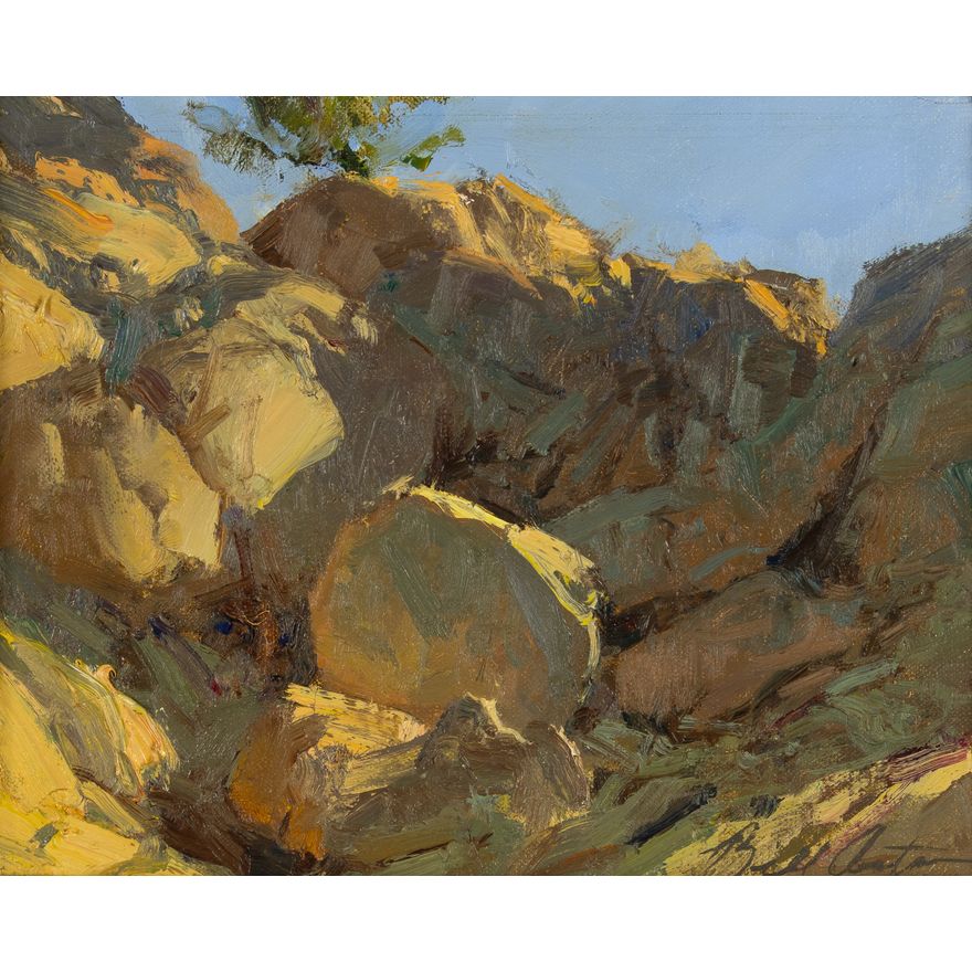 Bill Anton (1957- ): On a Sun Tipped Ledge