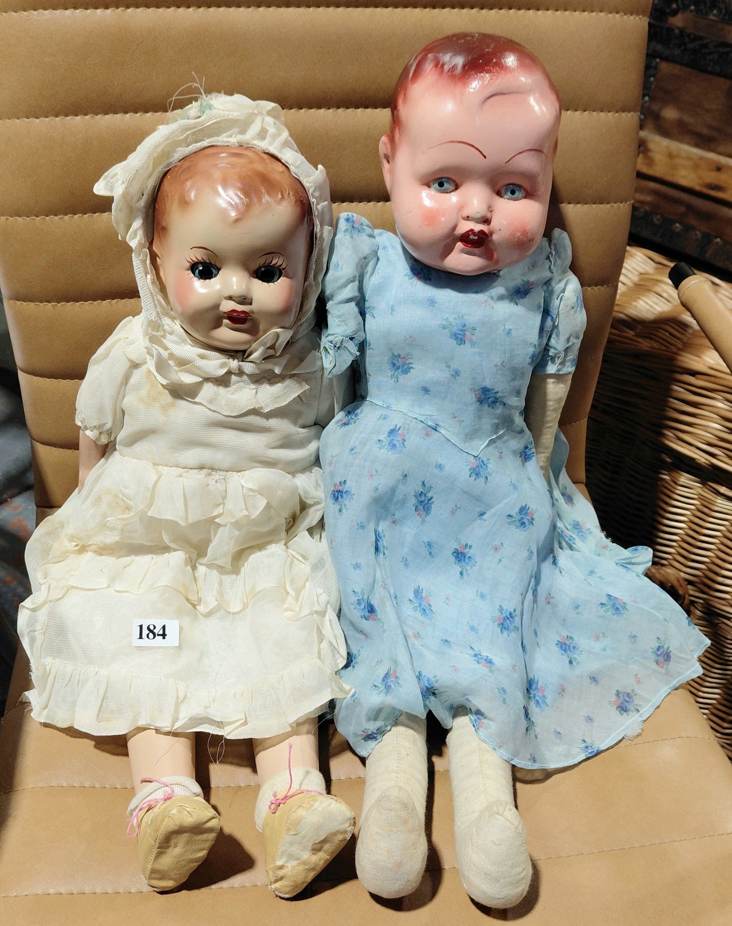 184 · TWO ANTIQUE DOLLS