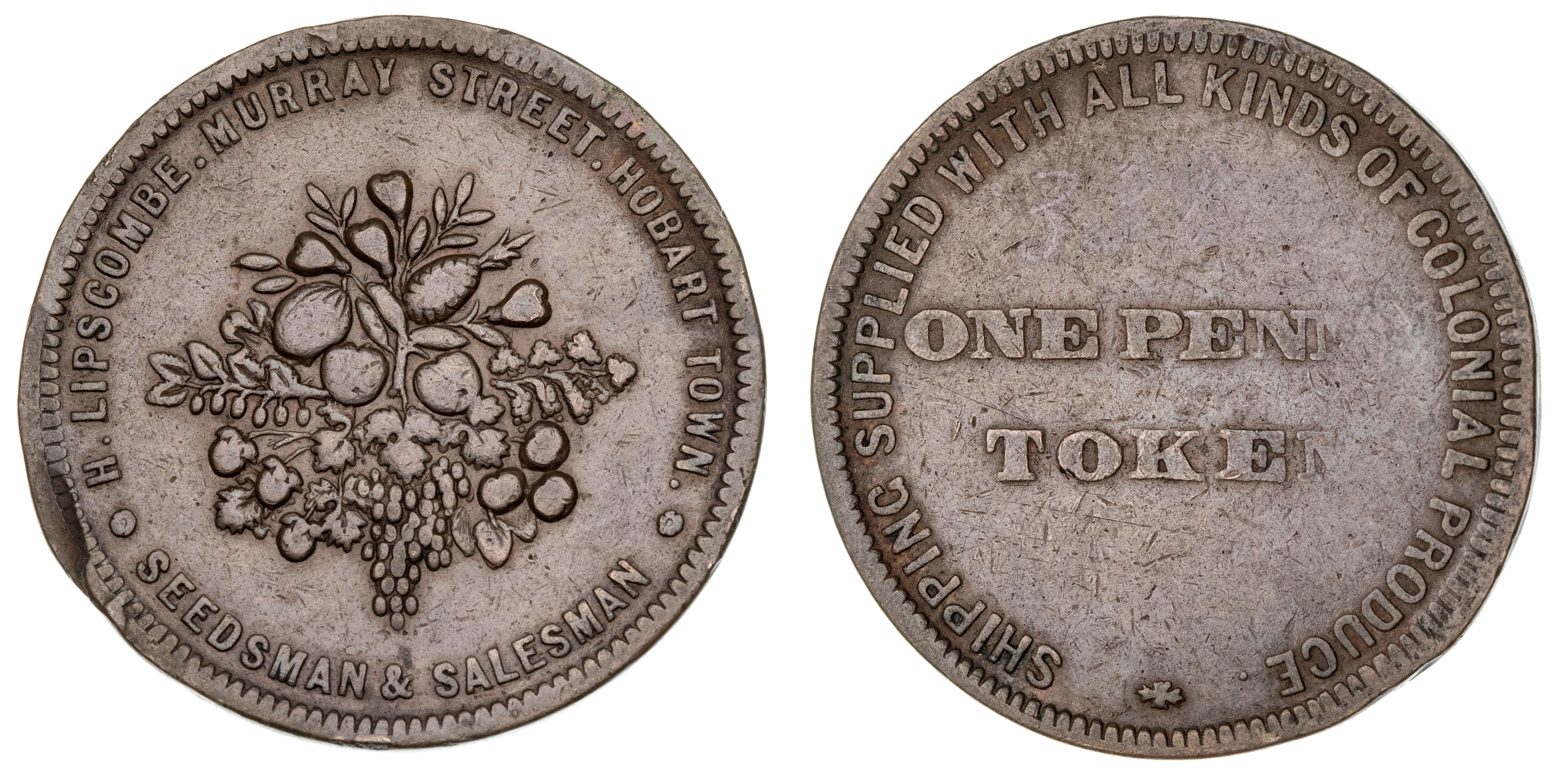 Hobart, Tasmania, H. Lipscombe, Penny, aVF