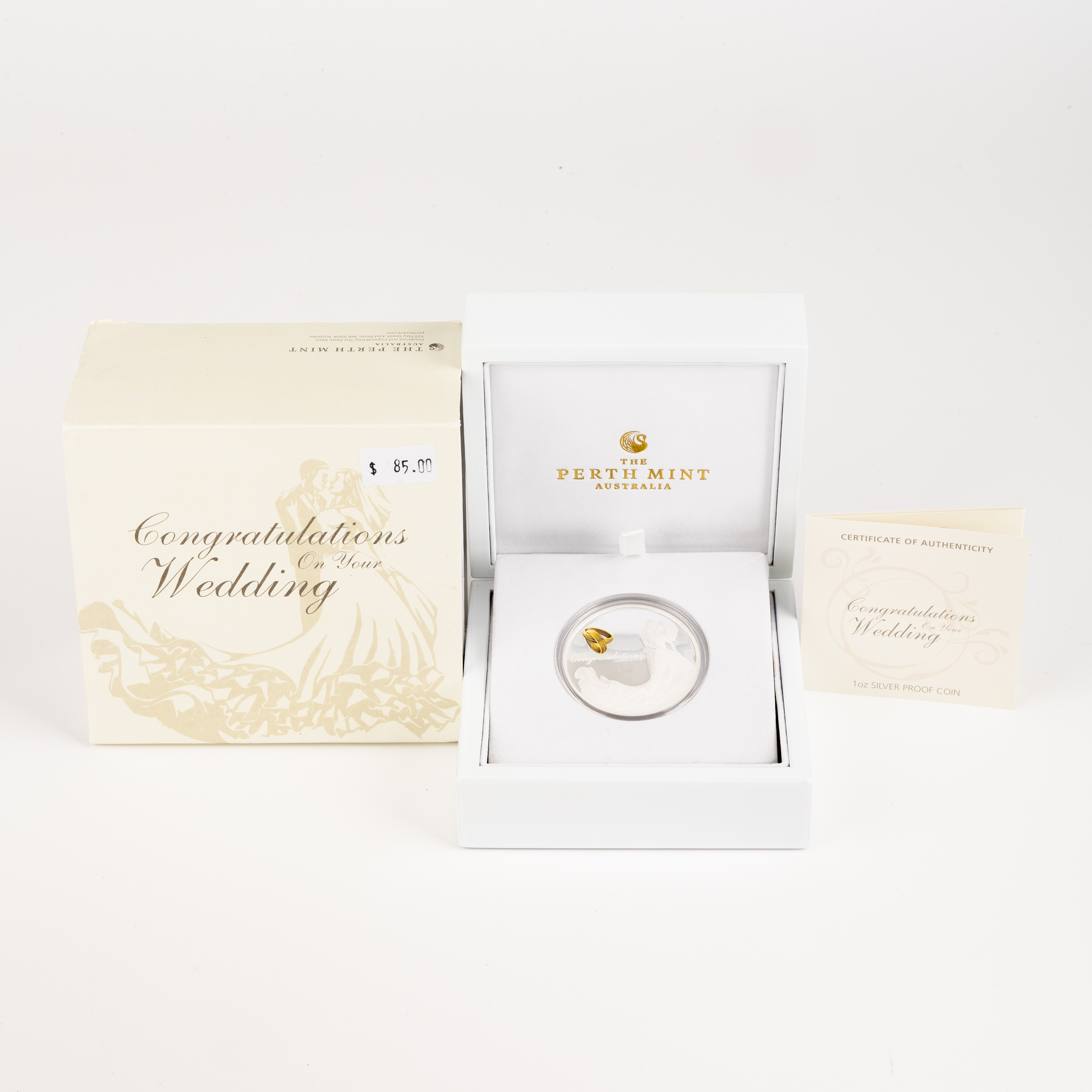 Elizabeth II, Perth Mint - Congratulations on your Wedding, One Dollar , 2021, FDC