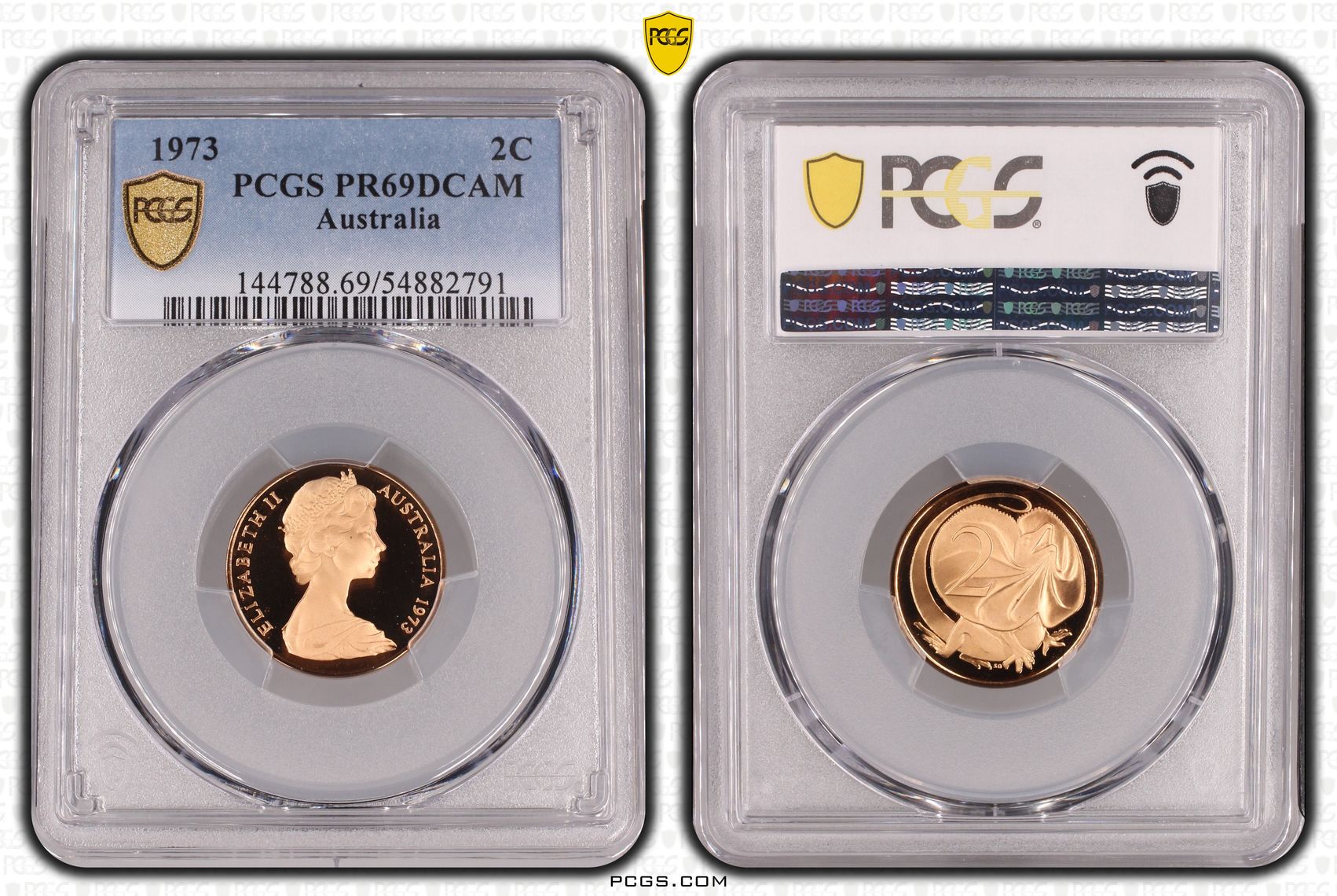 Two Cent, 1973, Pcgs Pr69dcam