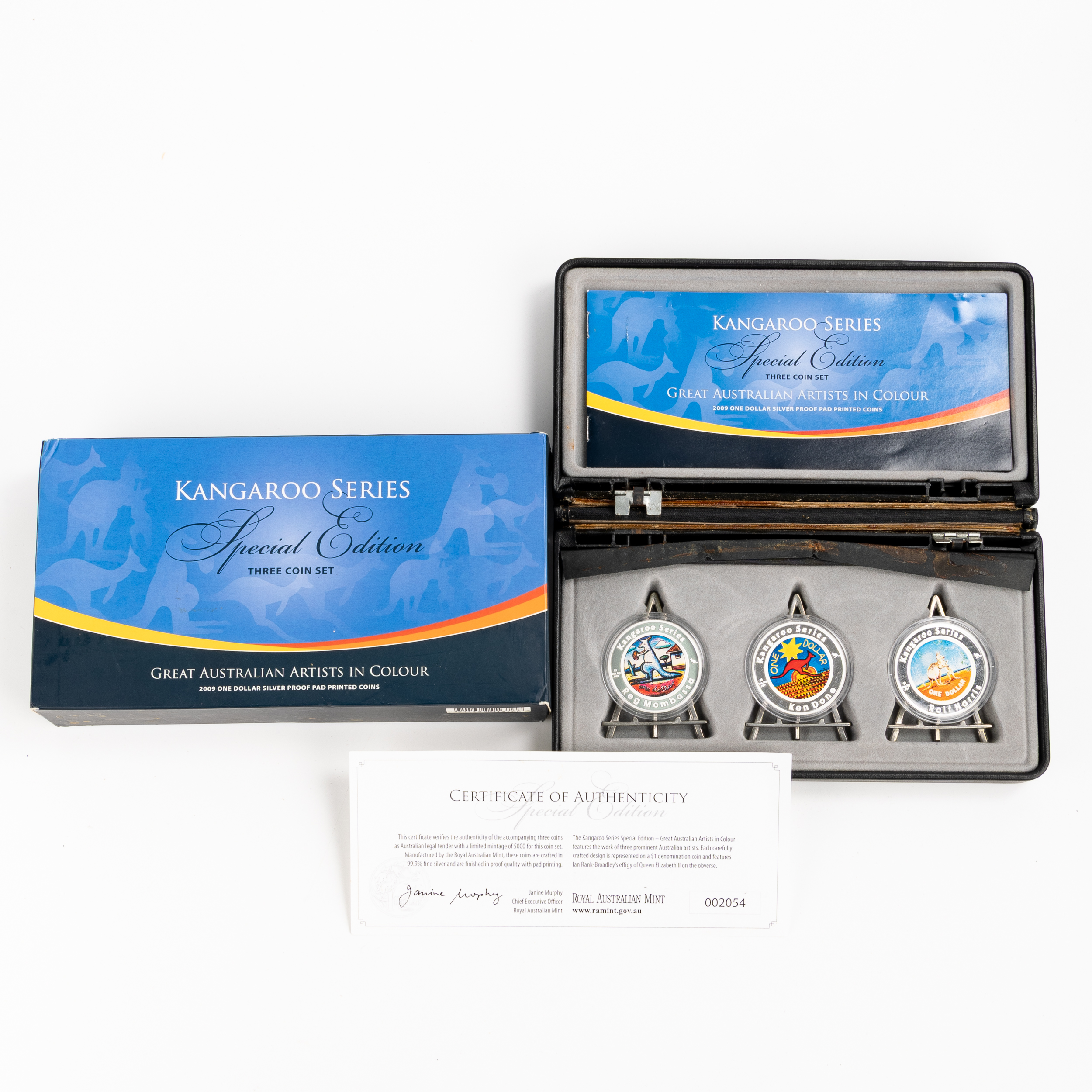 Elizabeth II, RAM - Kangaroo Series Great Australian Artists, One Dollar, 2009, FDC