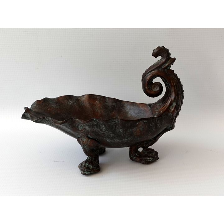BRONZE ONE-HANDLED BOWL