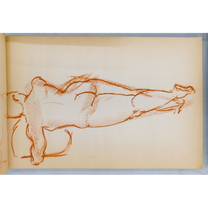 Neil Meitzler Charcoal Figure Sketch Book 18''x12''
