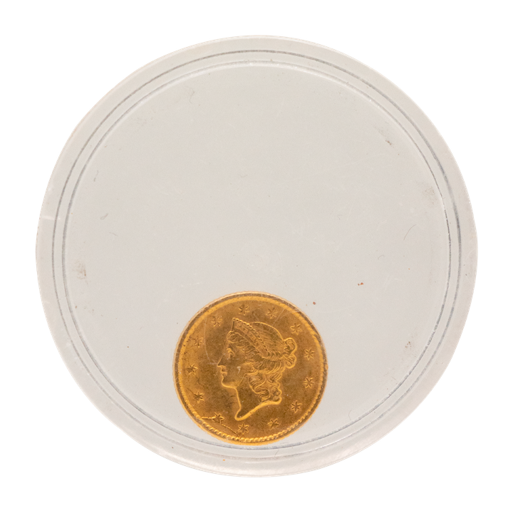 Moneda de 1 dólar 1853