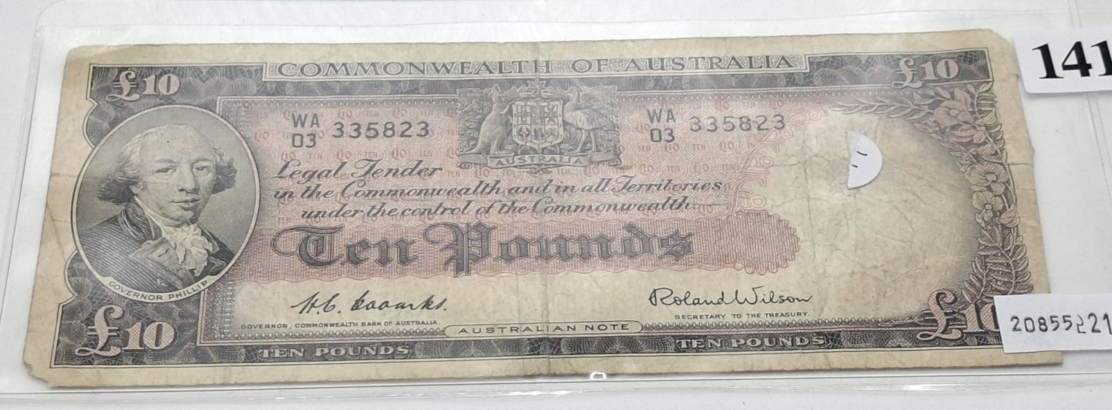 1412 · COMMONWEALTH OF AUSTRALIA BANKNOTE