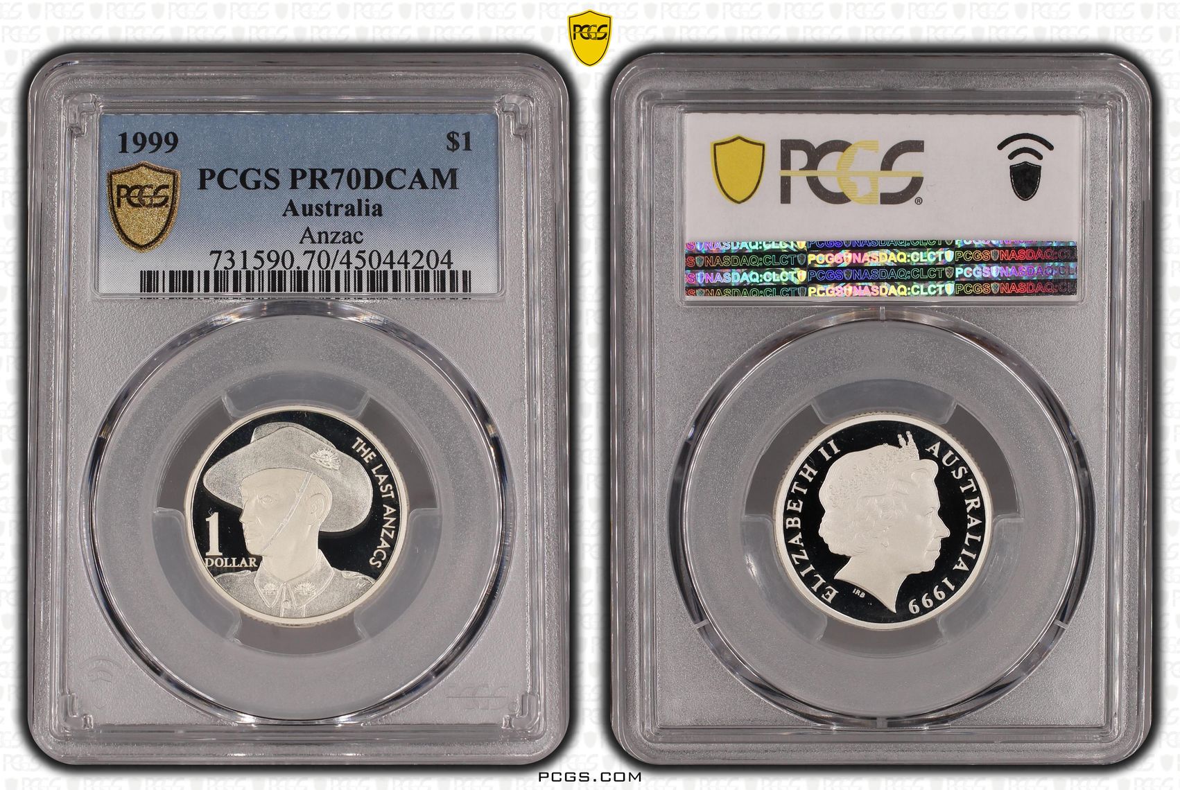 Anzac, One Dollar, 1999, PCGS PR70DCAM