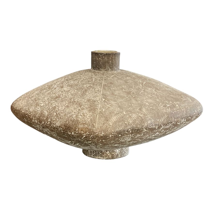 Claude Conover ''Chub'' Squat Vessel Stoneware