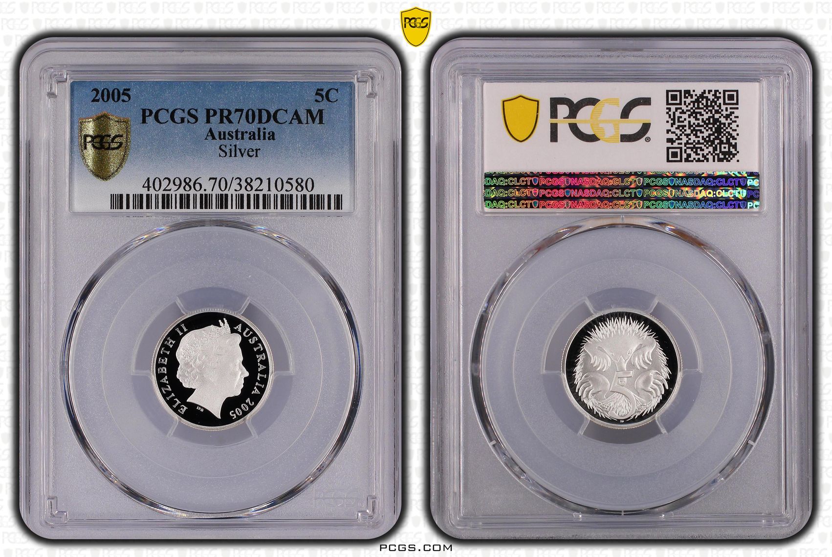 Silver, Five Cent, 2005, PCGS PR70DCAM