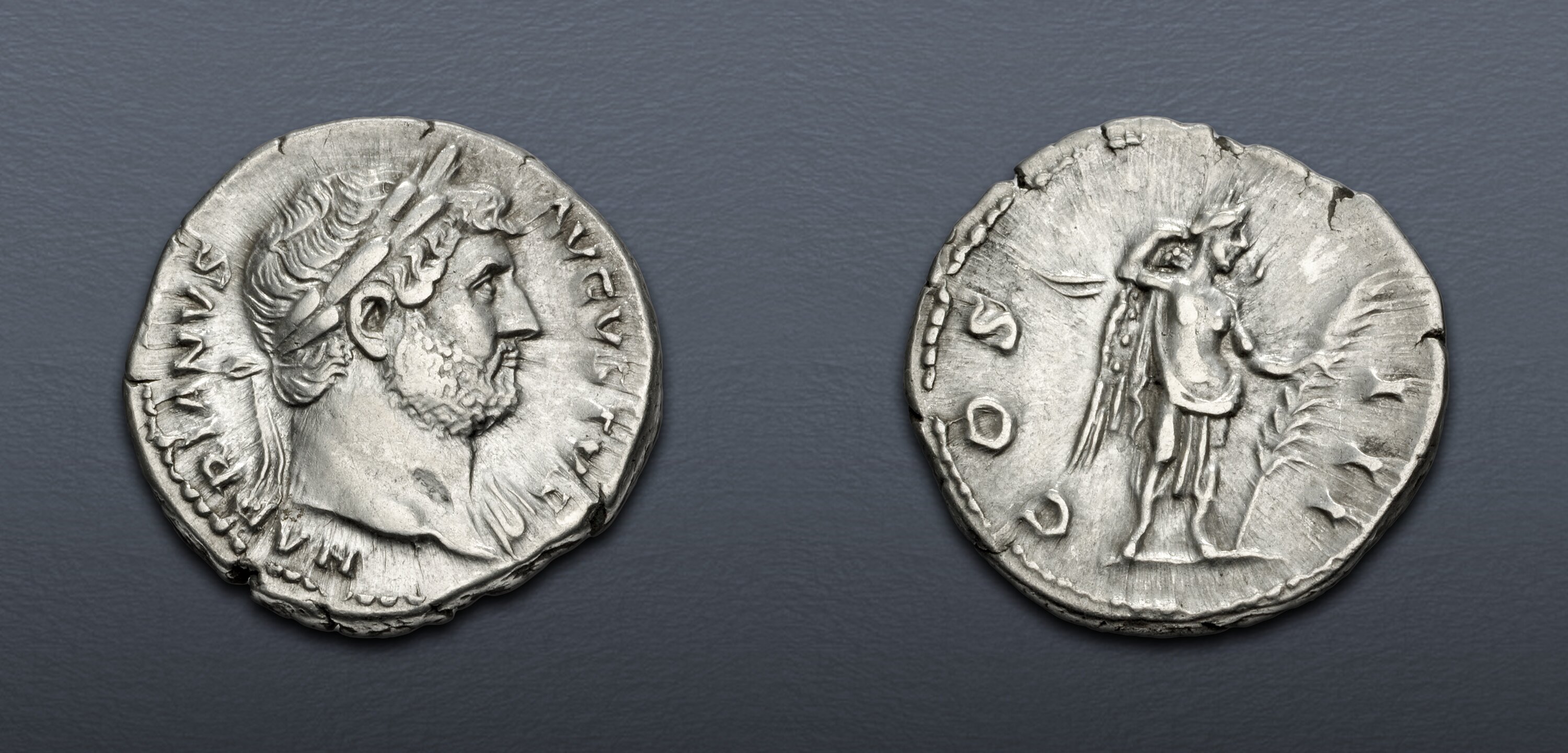 Hadrian. AD 117-138. AR Denarius (18.5mm, 3.58 g, 6h). Rome mint ...