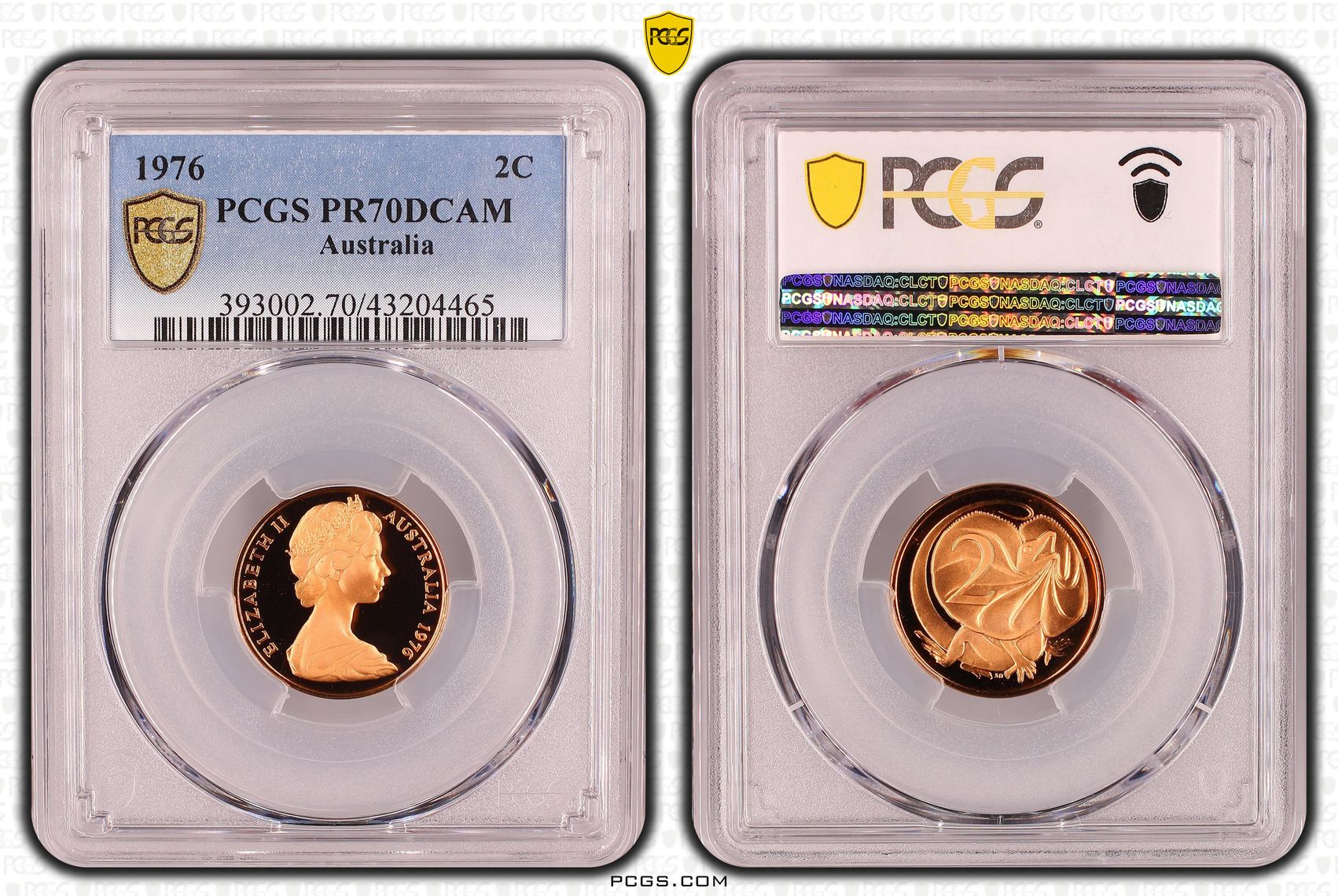 Pop 18/0, Two Cent, 1976, Pcgs Pr70dcam