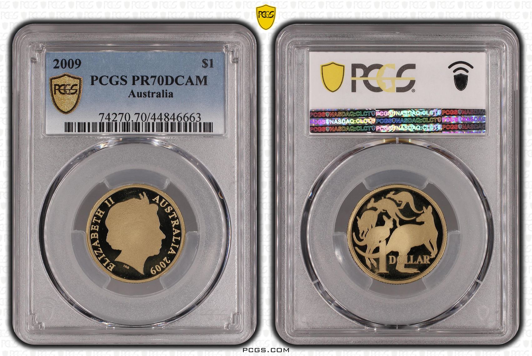 2009 Australia One Dollar, $1 Proof PCGS - PR70DCAM POP 2/0 -663