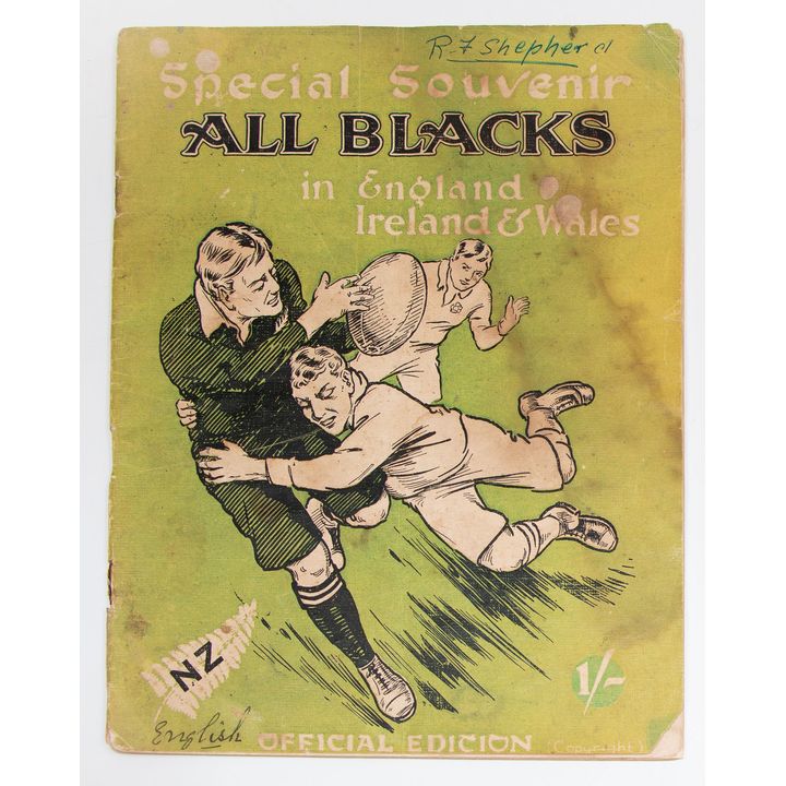 BYERS-BARR, R.A. - Special Souvenir of All Blacks in England, Ireland & Wales.