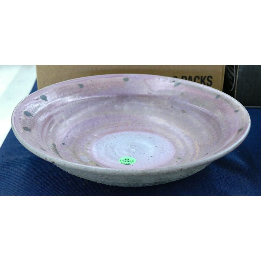 Wayne Ngan Pink Studio Pottery Bowl 10''