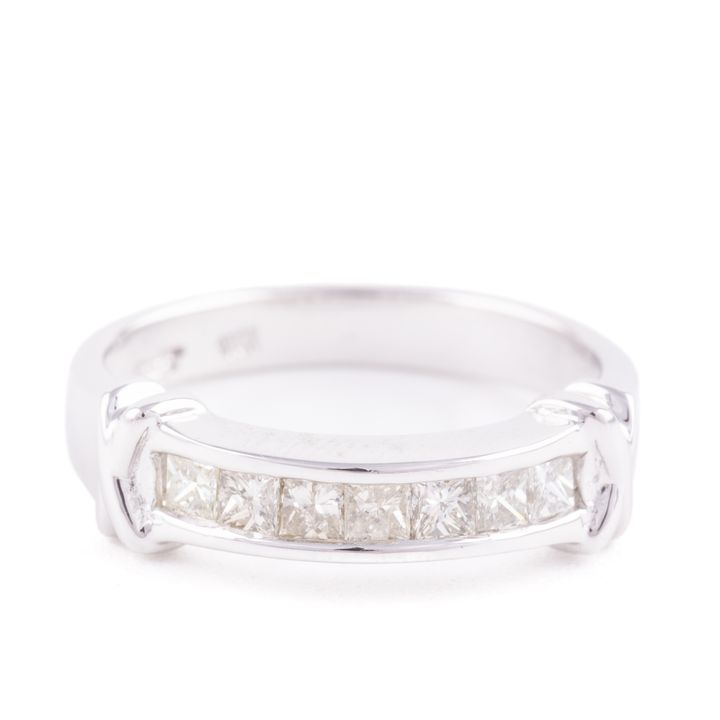 0.42 Carat Princess Diamond Ring 18ct