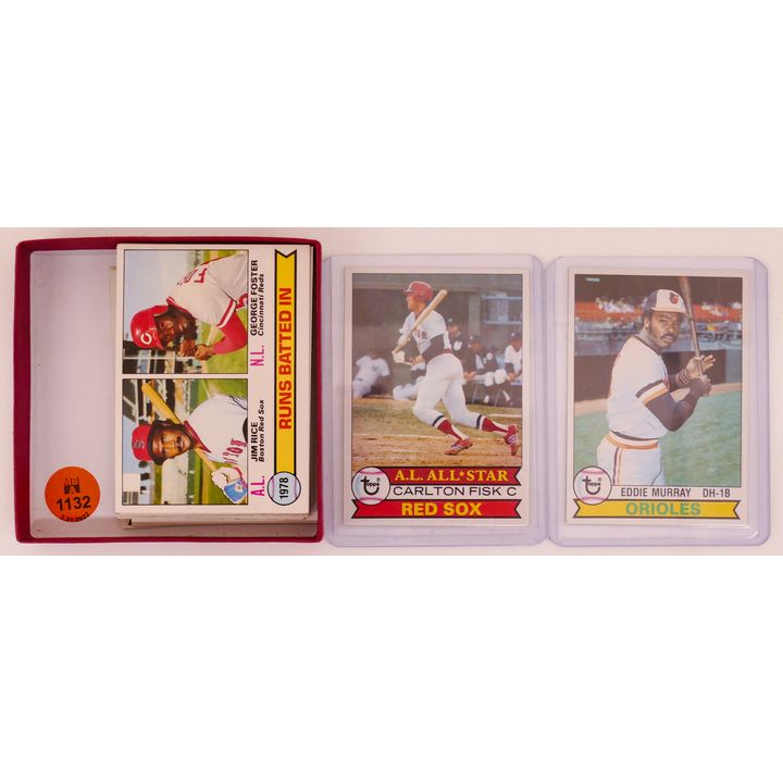Box 36pc 1979 Topps Baseball Cards - Key Cards Eddie Murray & Carlton Fisk