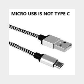 OQ Trading - 3 Meter Micro USB - Braided Charging Cable - Black / Grey - 3 m - MICRO USB IS NOT TYPE C! -51732/1532