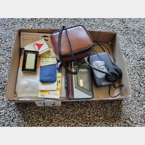 Zippo lighter, vintage cassette players and Sony Digital camera