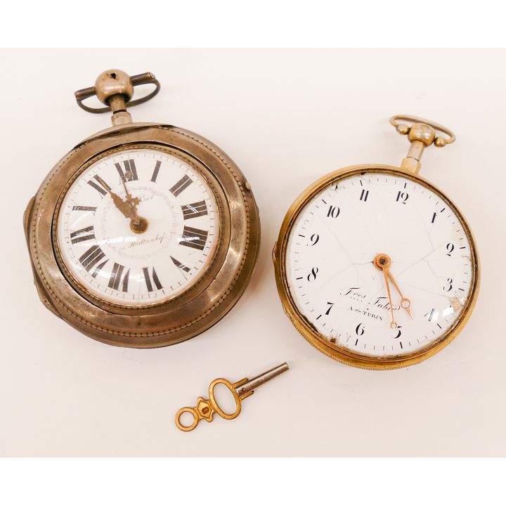 2pc 18th Century Fusee Pocket Watches
