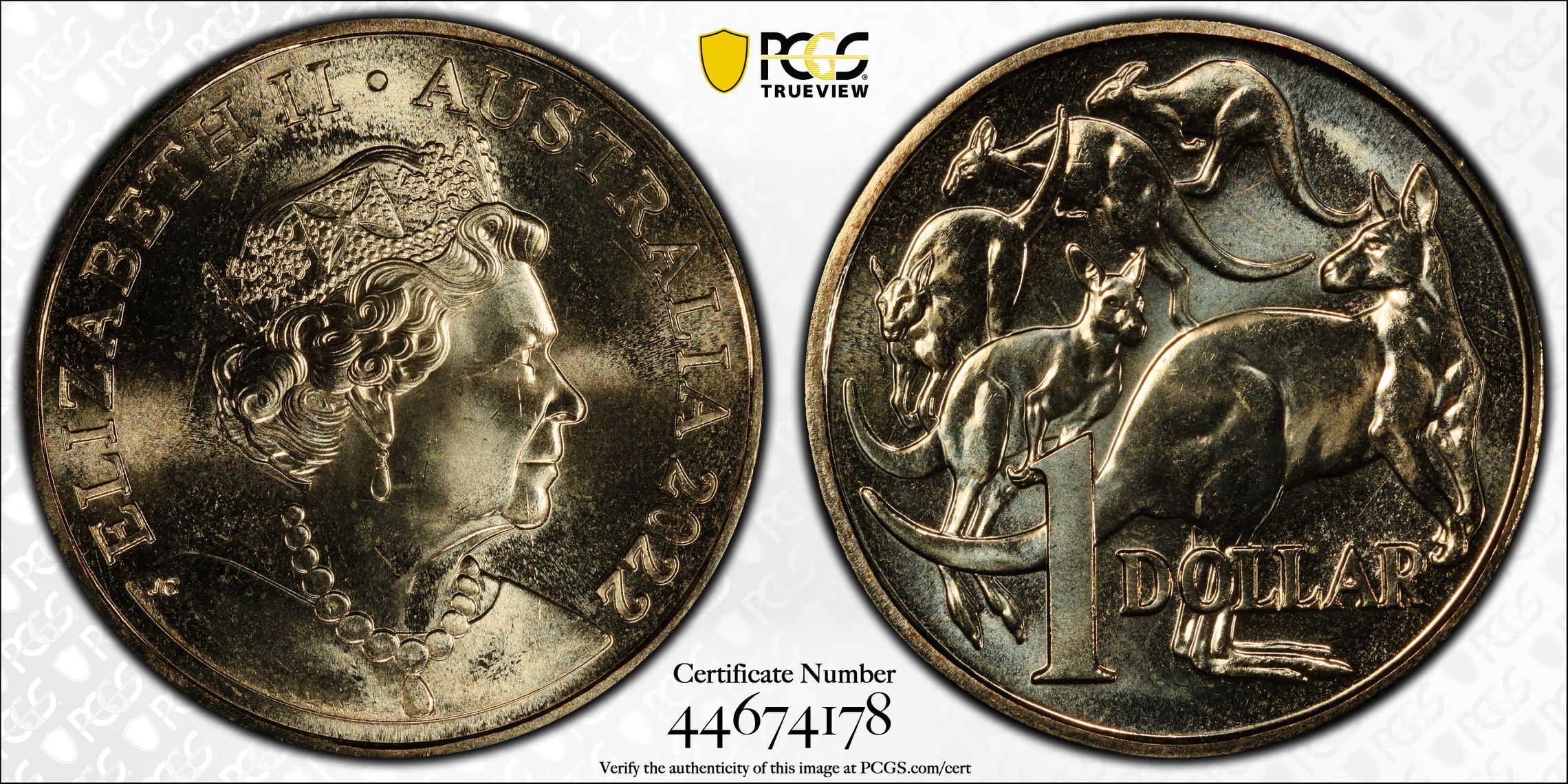 One Dollar, 2022, PCGS MS67