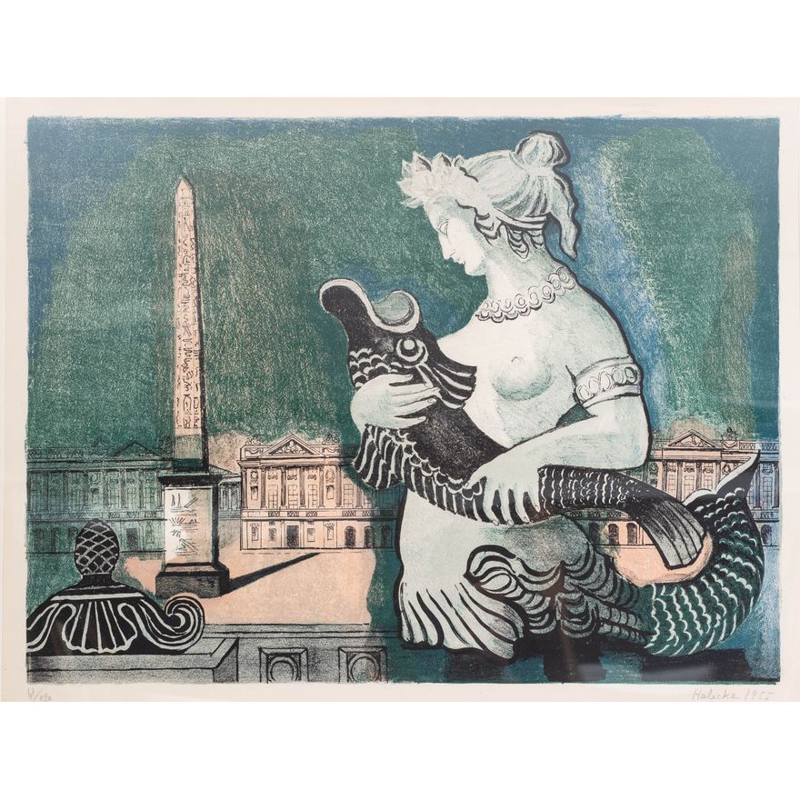 Alicja Halicka | Plac de la Concorde w Paryżu, 1955 r.