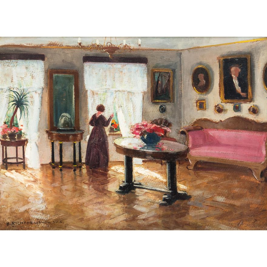 Bronisława Rychter-Janowska | W salonie, przed 1927 r.