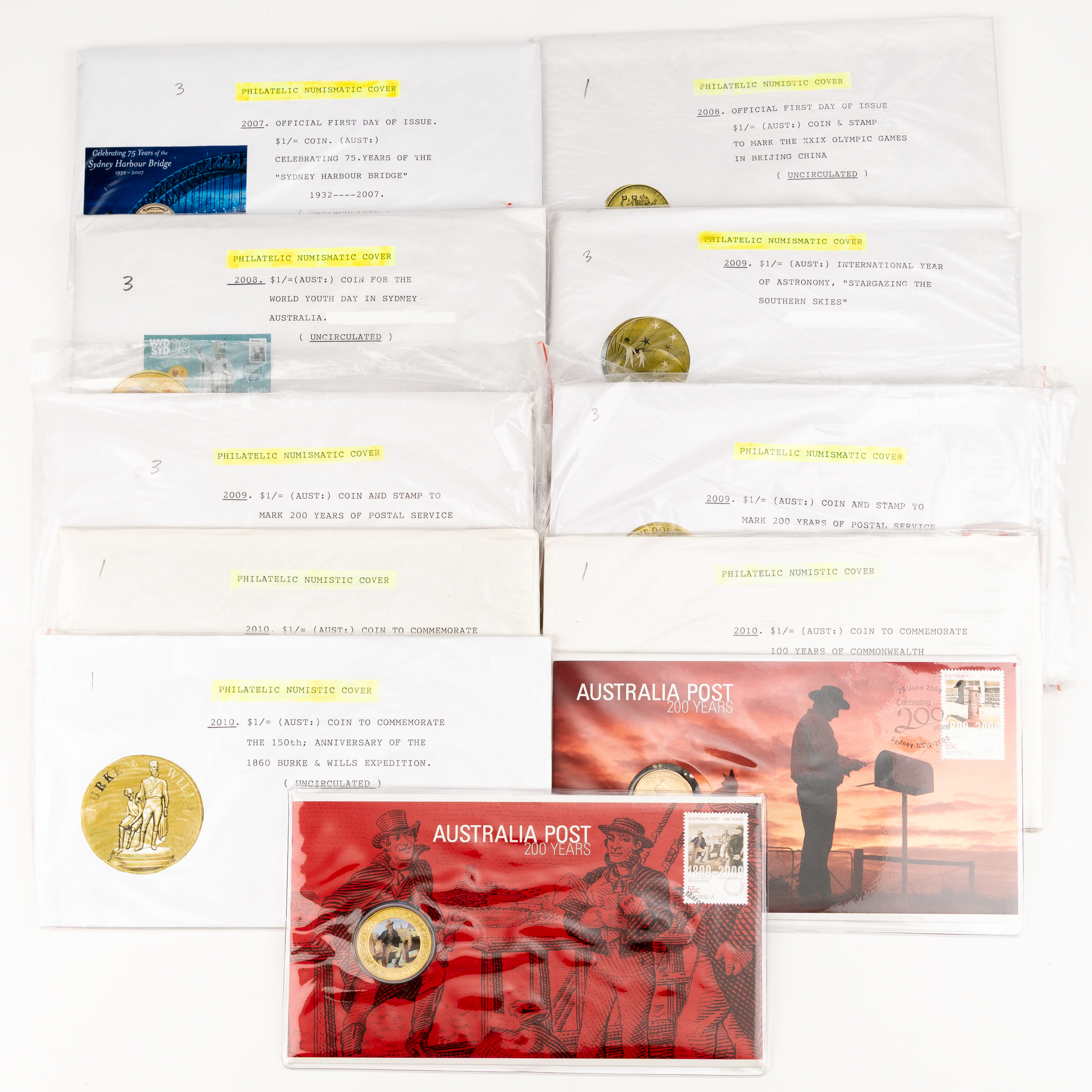 Elizabeth II, RAM / Australia Post - Miscellaneous, One Dollar, 2007 - 2010, UNC