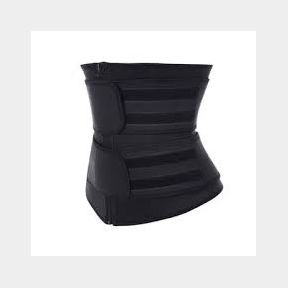 Three Belts Neoprene Waist Trainer Corset Packaging damaged - Black - M-51464/5158-CE 4