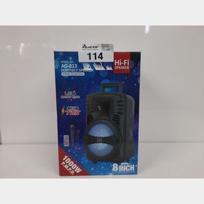 PORTABLE BLUETOOTH PACK WITH HEADPHONE AND 8'' KARAOKE SPEAKER