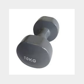 Justsports Vinyl Dumbbell (Single) - Grey - 10kg - Justsports - Because you re serious about fitness- 51748/18498 SN B3 (S6)