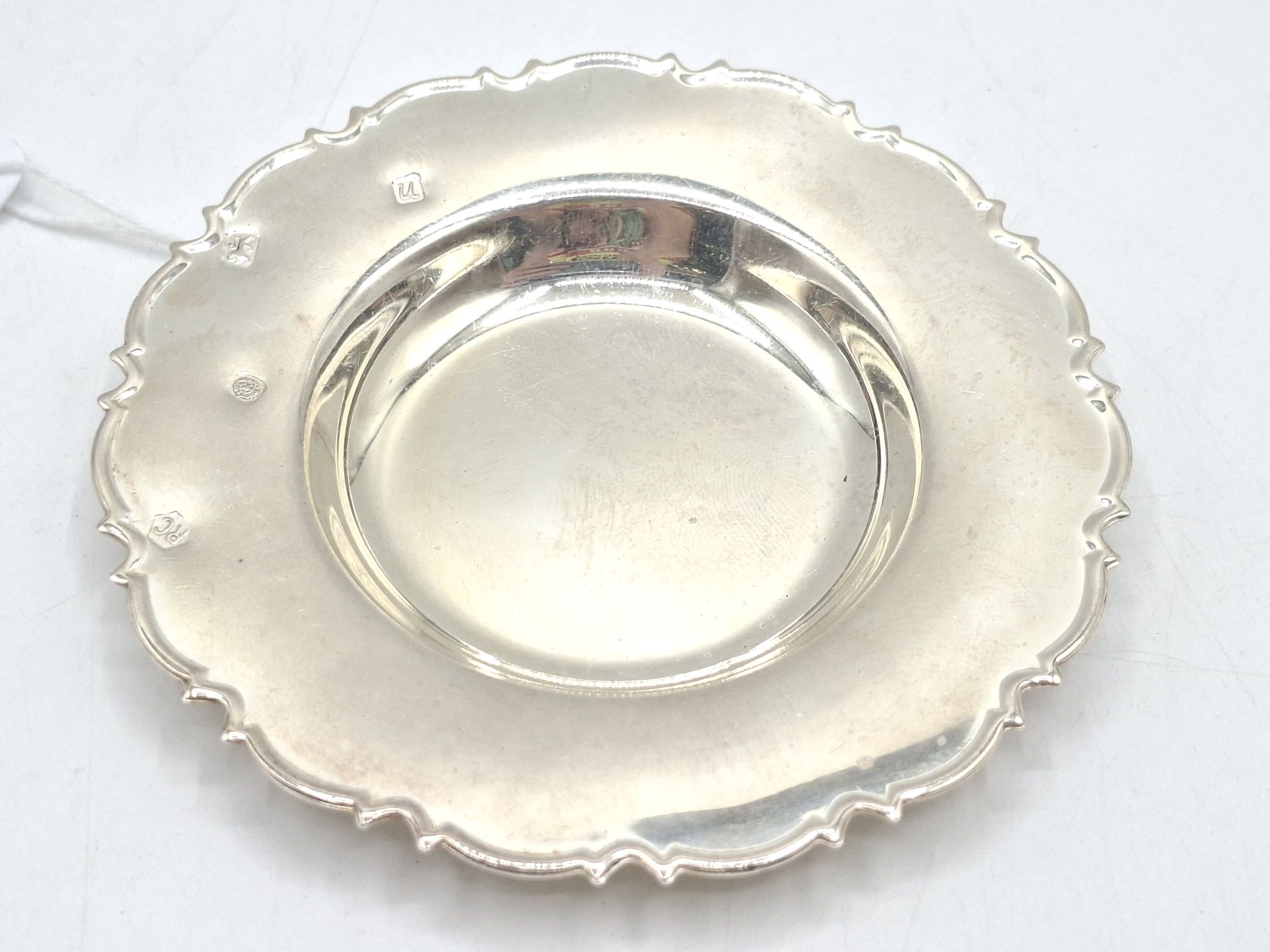186 · ENGLISH STERLING SILVER PIN DISH