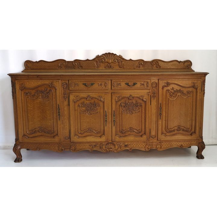 LARGE BELGIAN OAK SIDEBOARD